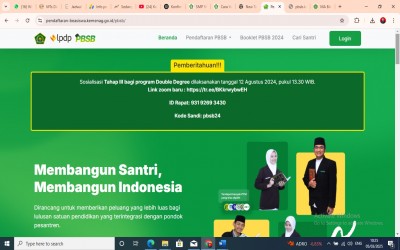 Pendaftaran Program Beasiswa Santri Berprestasi (PBSB) 2025: Peluang Emas bagi Santri Menuju Perguruan Tinggi